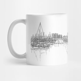 Boats in London Mug